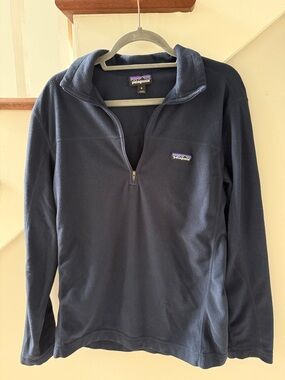 Patagonia Navy Quarter-Zip Fleece Pullover